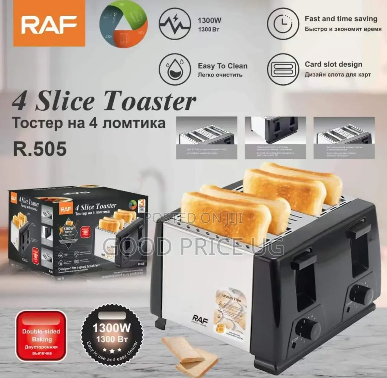 Raf 4 Slice Toaster R.505
