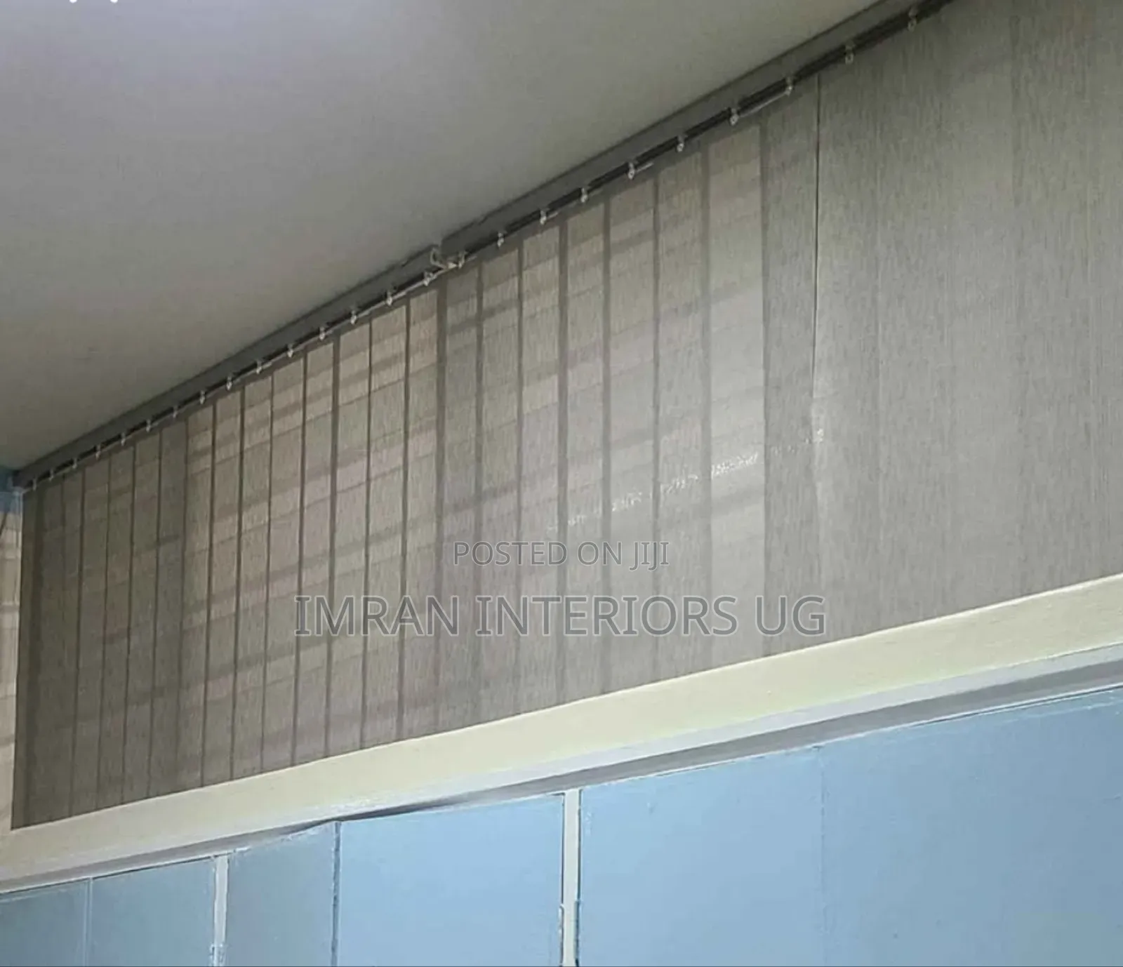 Corporate Grey Vertical Window Office Blinds Available.