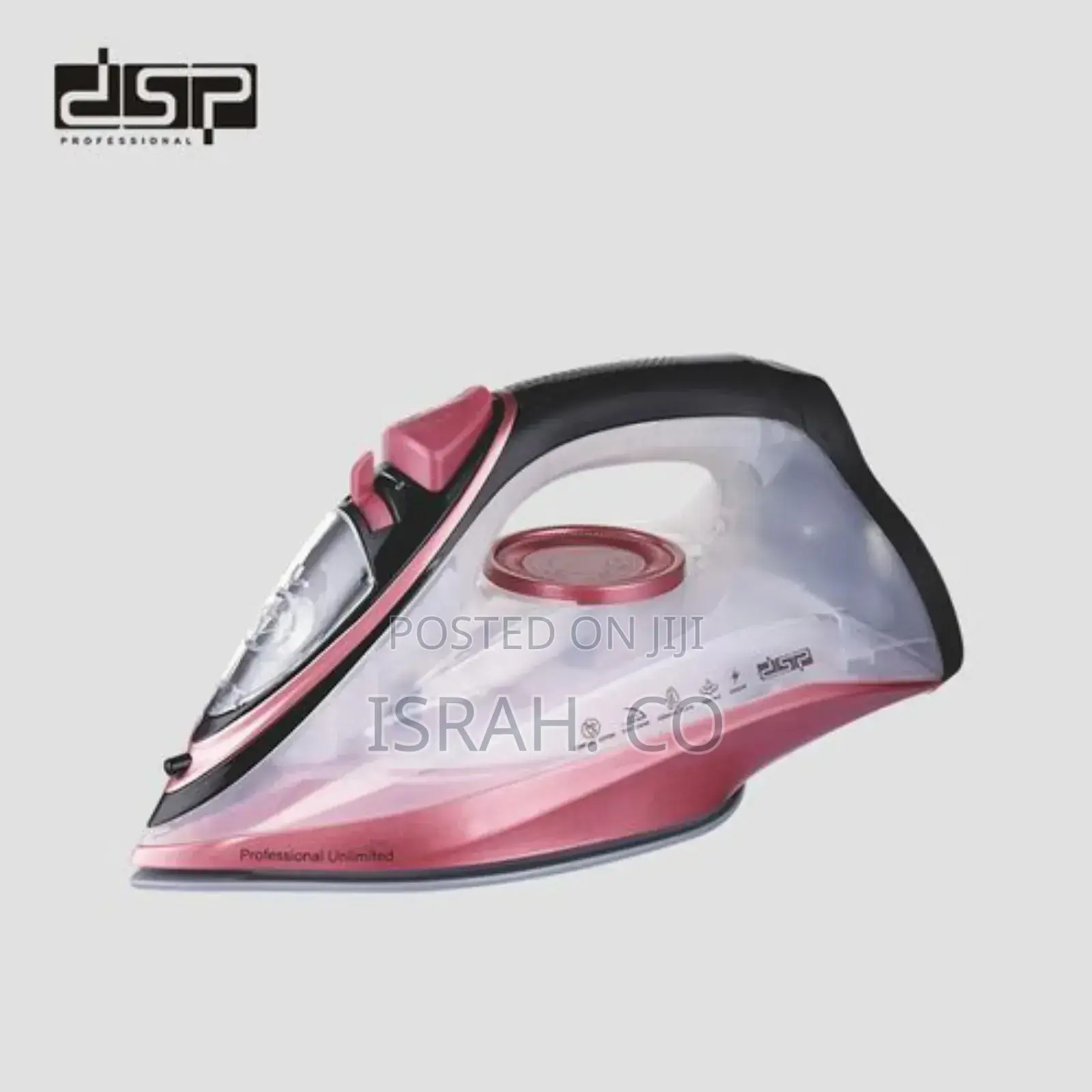 DSP Quick Ironing Smooth Traceless Ponegranate Red Steamiron