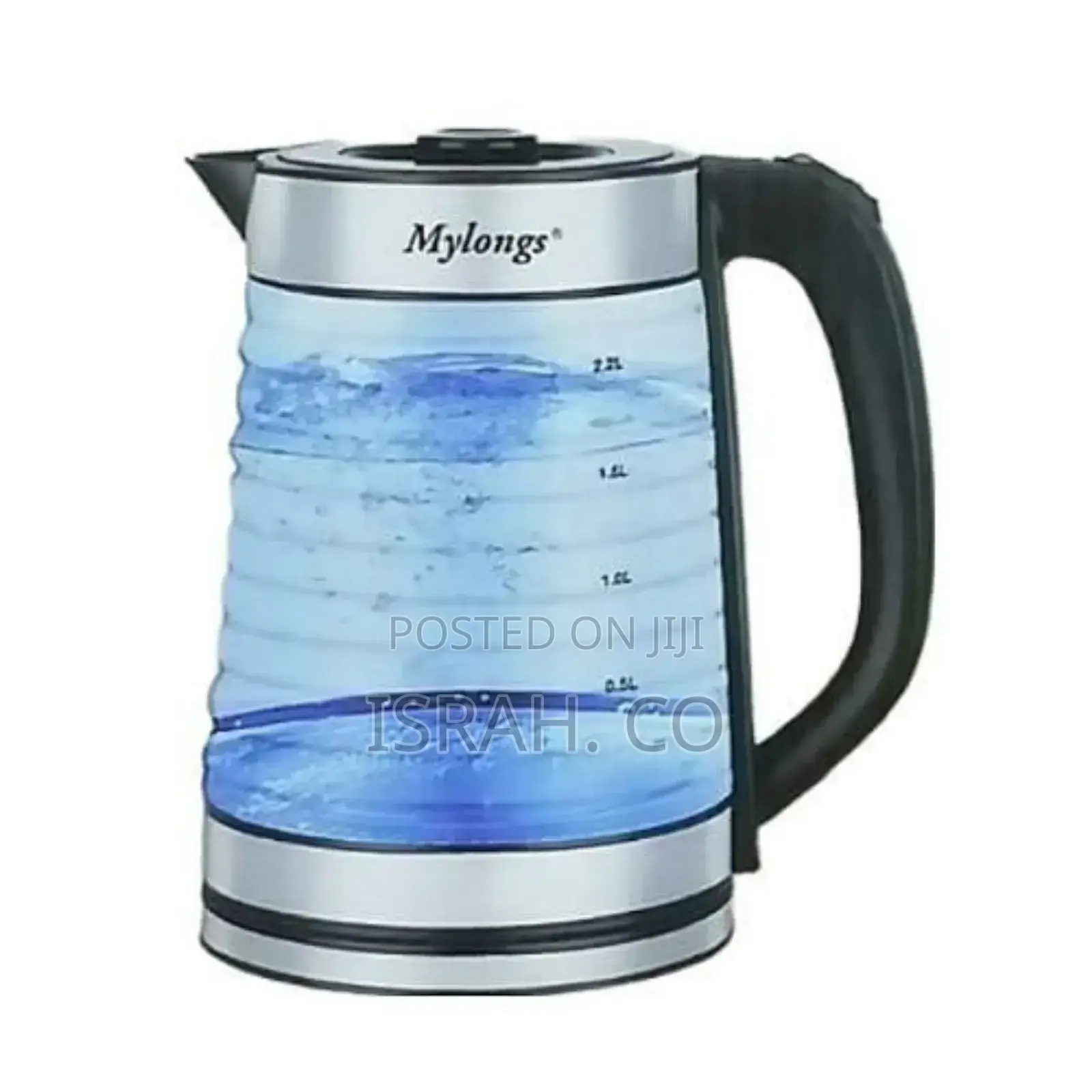 Mylongselectric 2.2L Bpafree Glass Kettle Cordless 360° Base