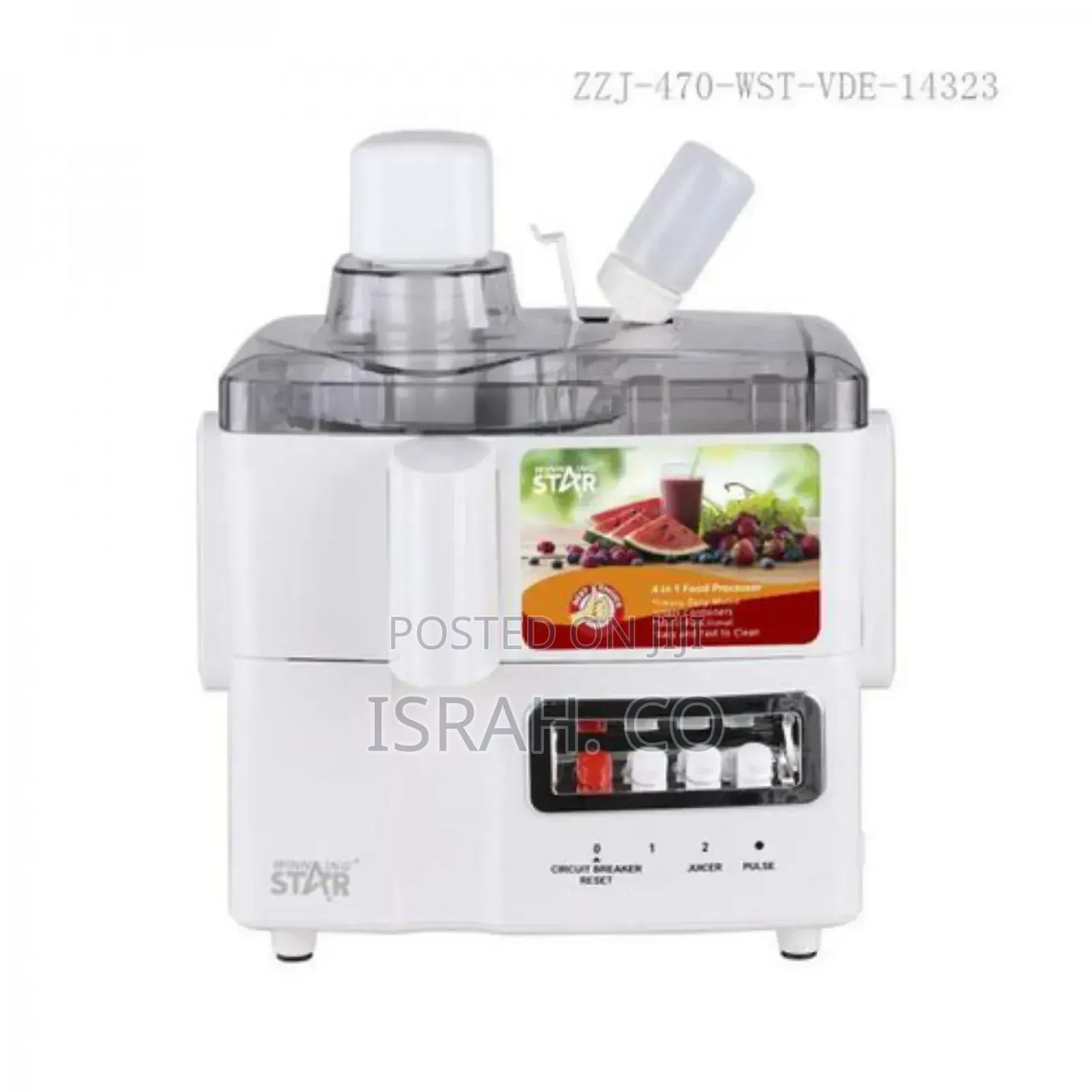 4 IN 1 Electric 3-Speed Juicer Blender Extractor
