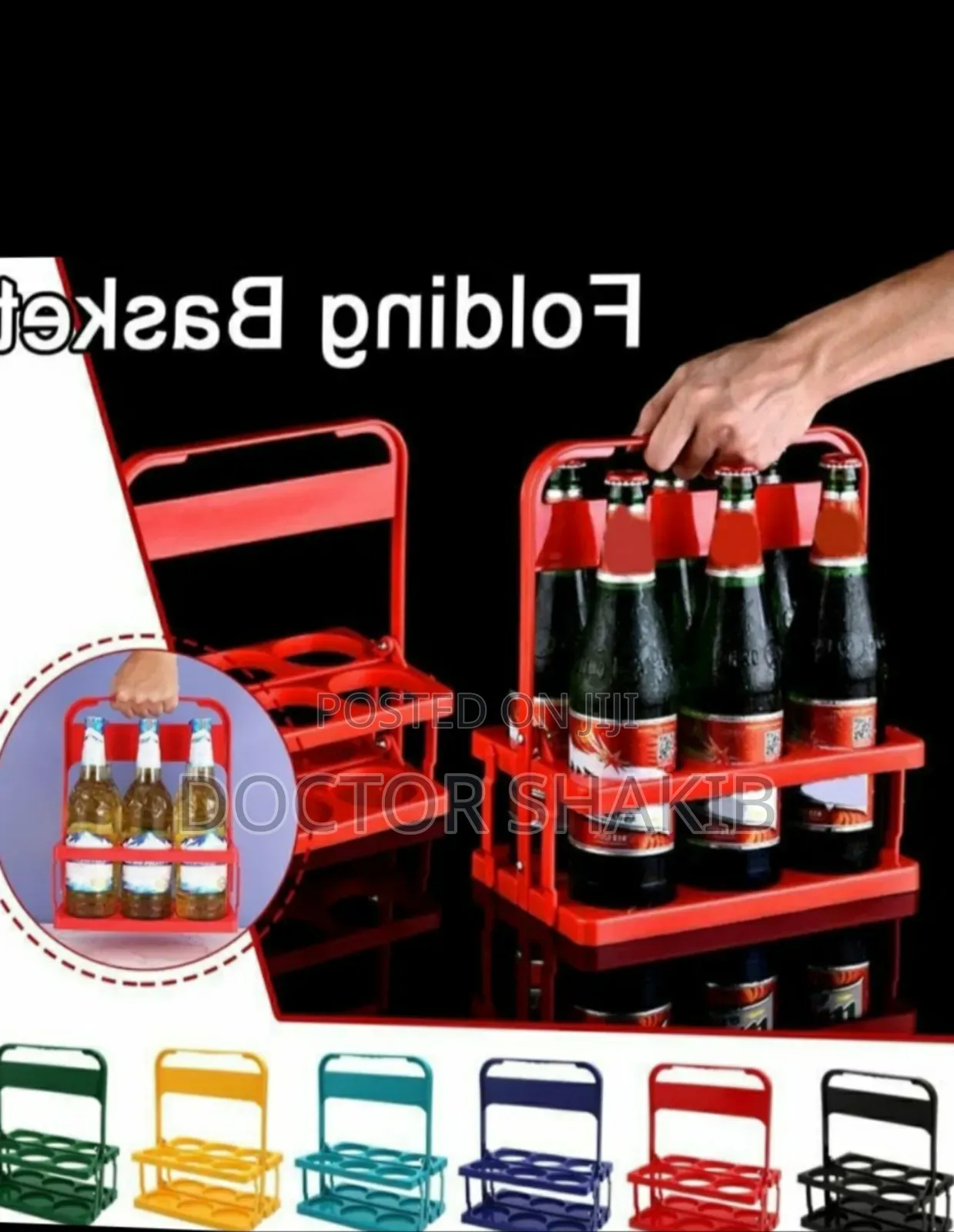 Brand New Strong Portable Foldable Beer/Soda Rack