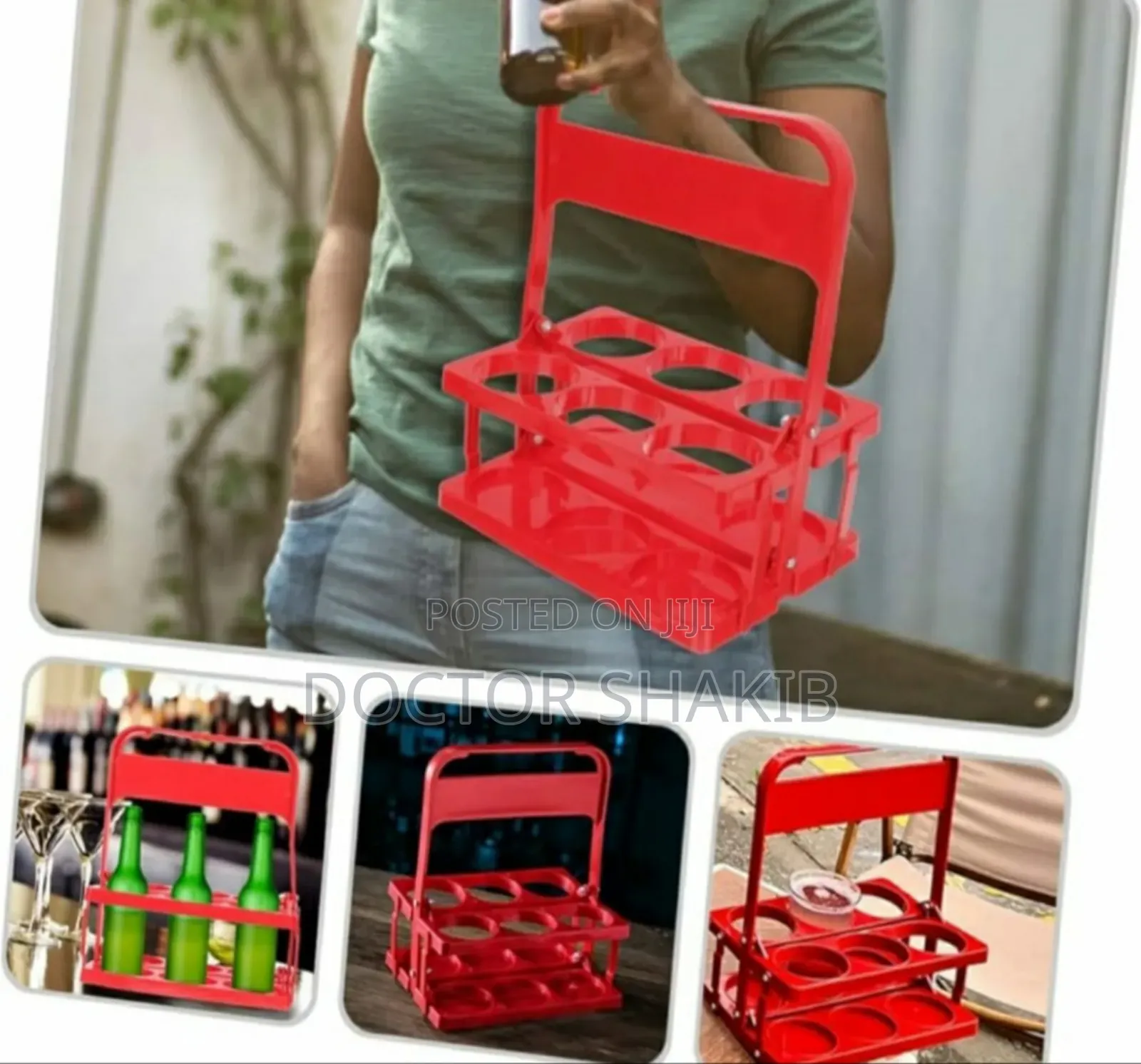 Brand New Strong Portable Foldable Beer/Soda Rack