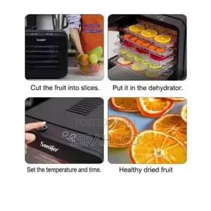 Sonifer 6 Layer Fruits Food Dehydrator Dryer - Black