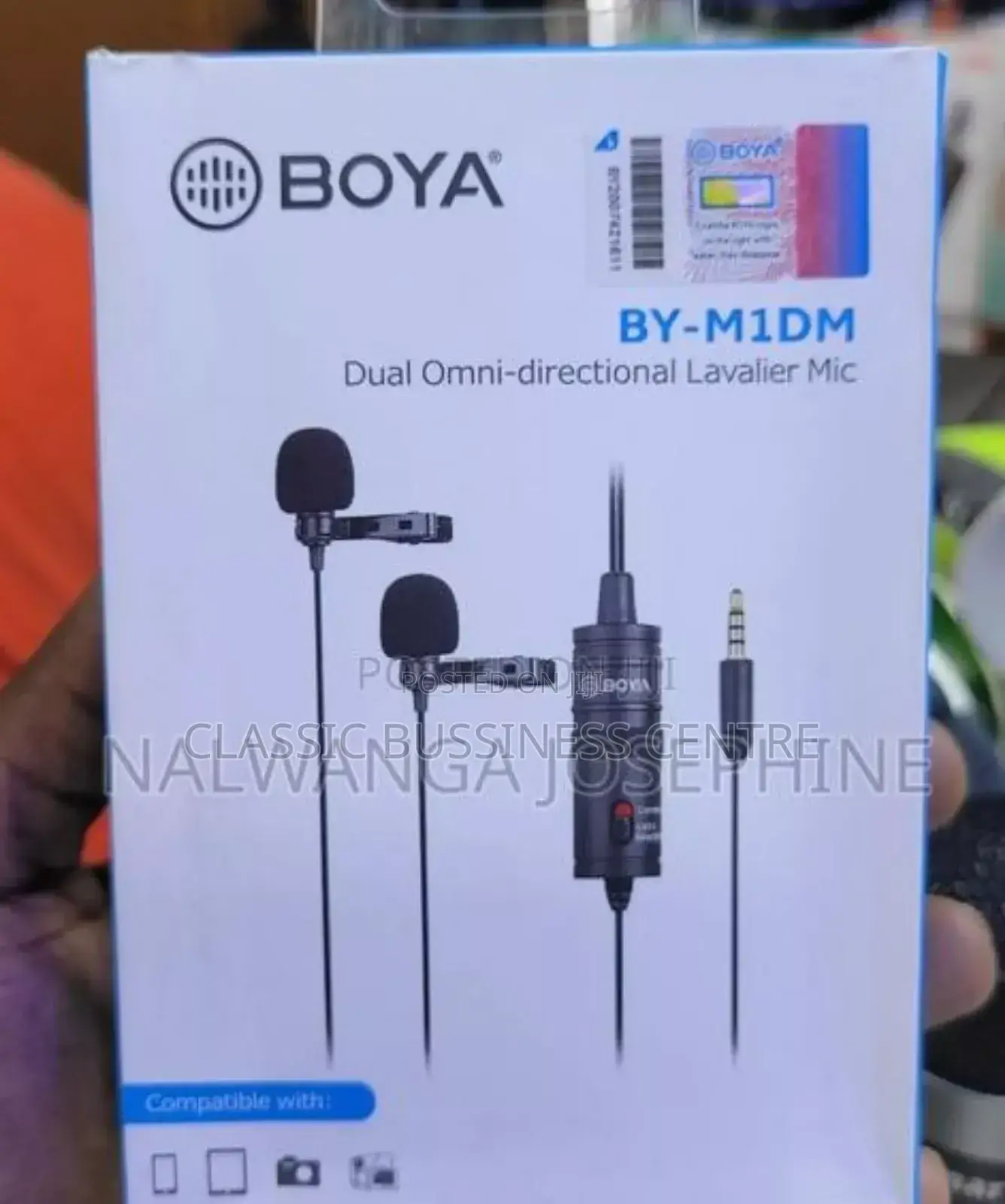 Boya Dual Omni_directional Lavalier Mic