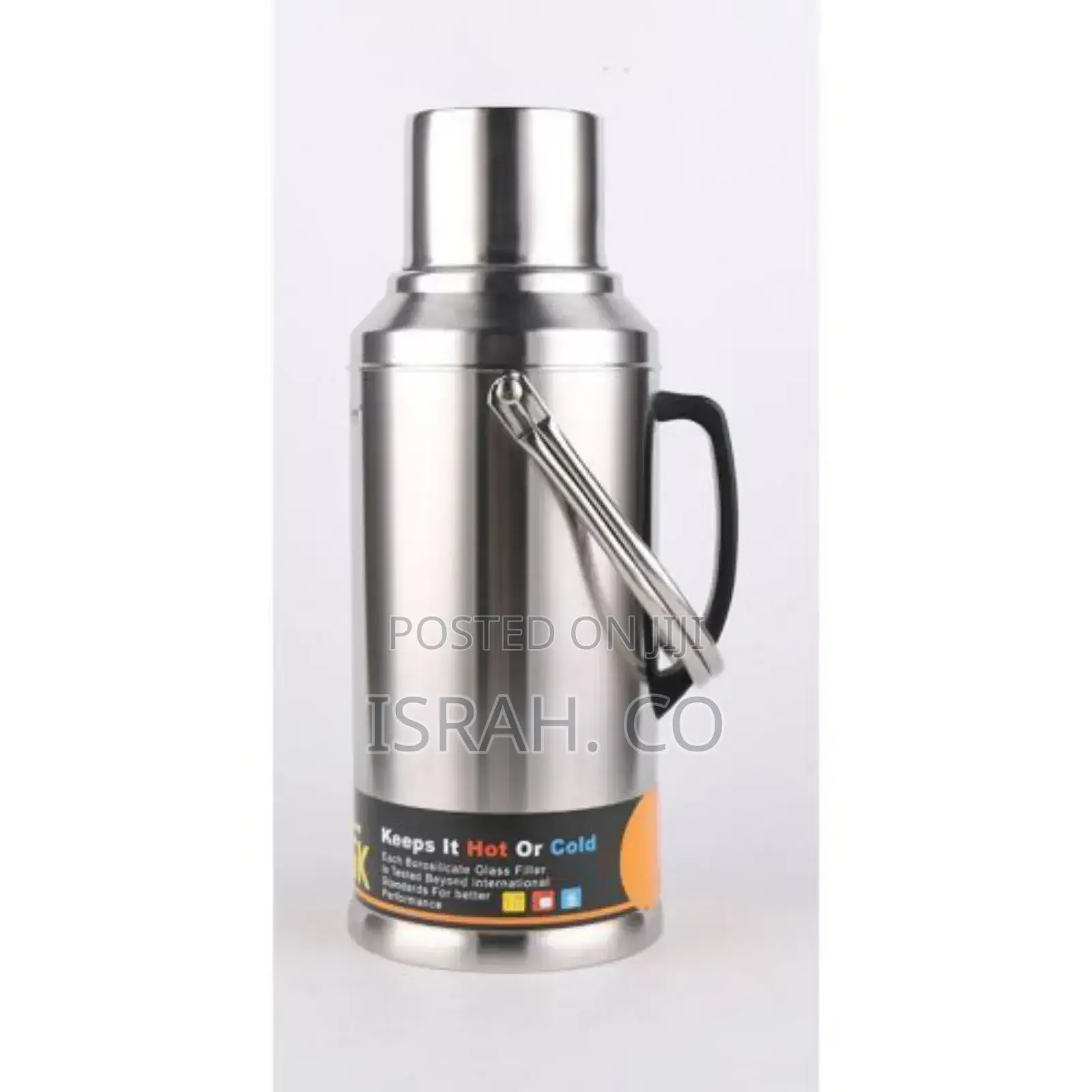 3.2L Stainless Steel Vacuum Flask Storage Bottle- Silver