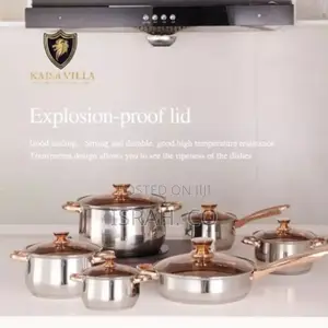 12 Pieces Heavy Stainless Steel Saucepans/Cookware Pots