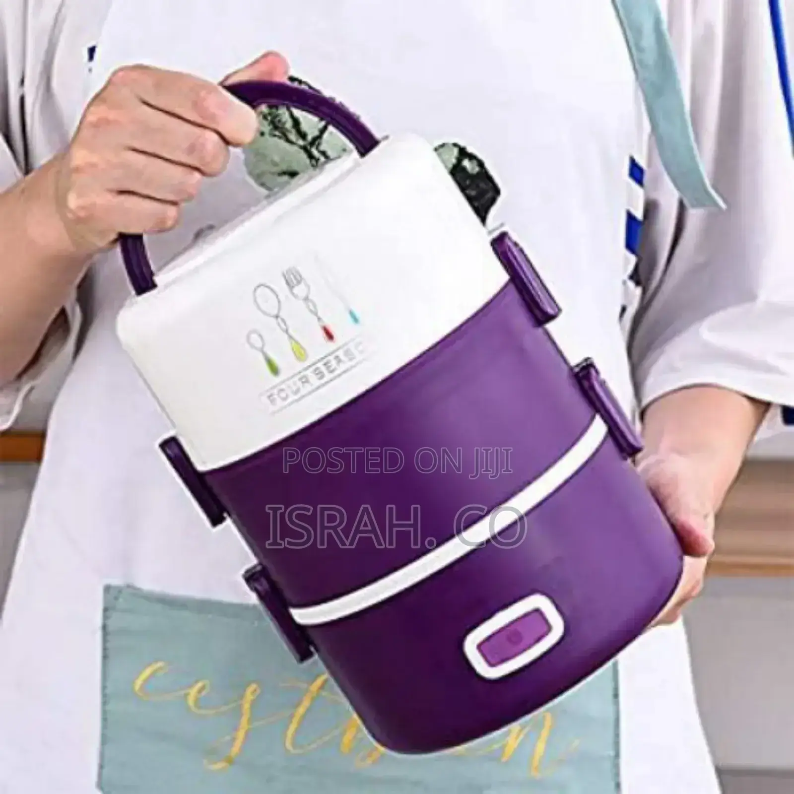 3layer 2 Litres Portablefood Electriclunch Box Storage Flask