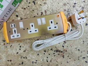 G T 3-Way Power Extension With 2 Charging Ports
