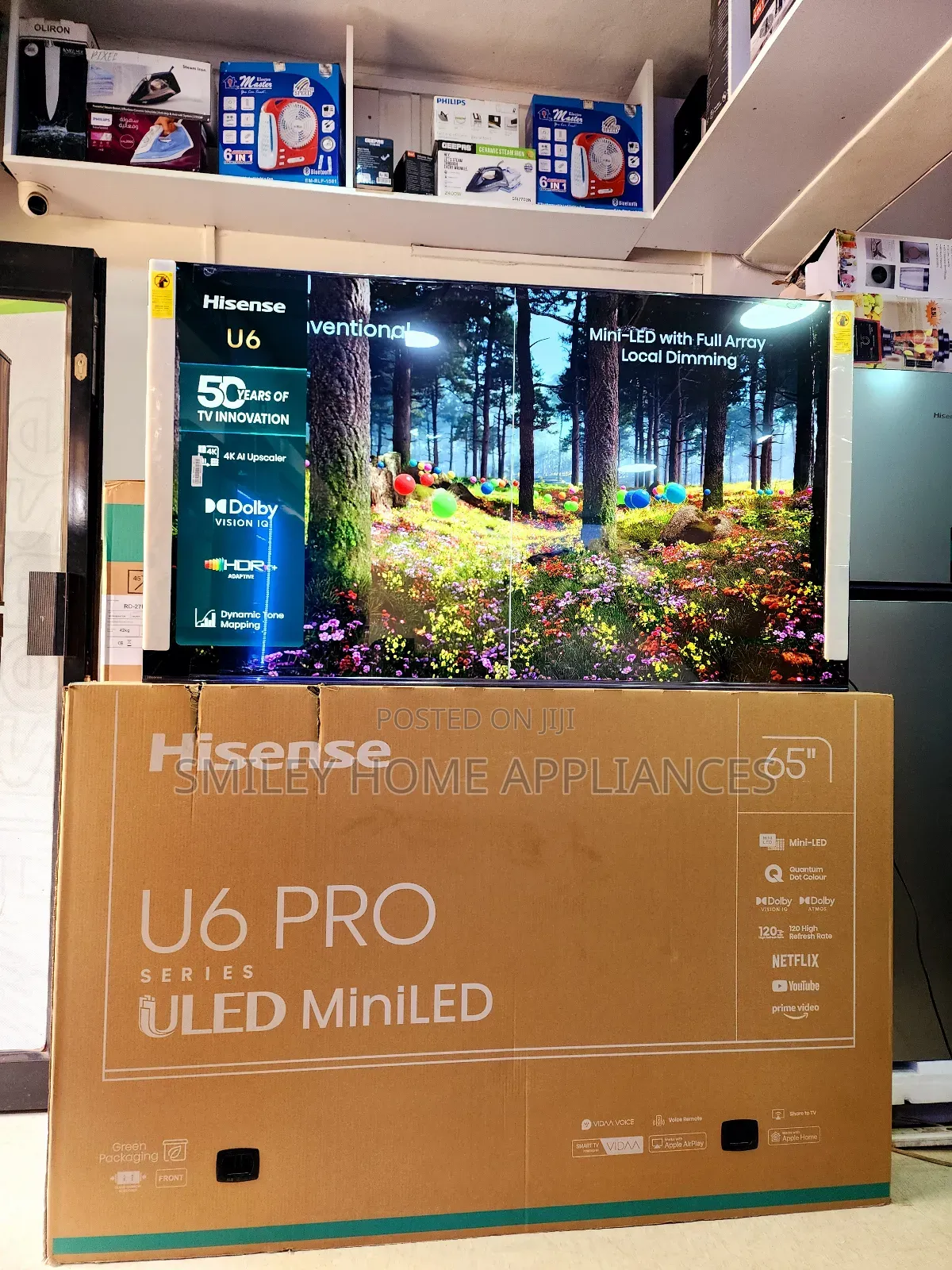 U6 PRO Hisense Miniled4k 65inches Vidaa Smart Tv
