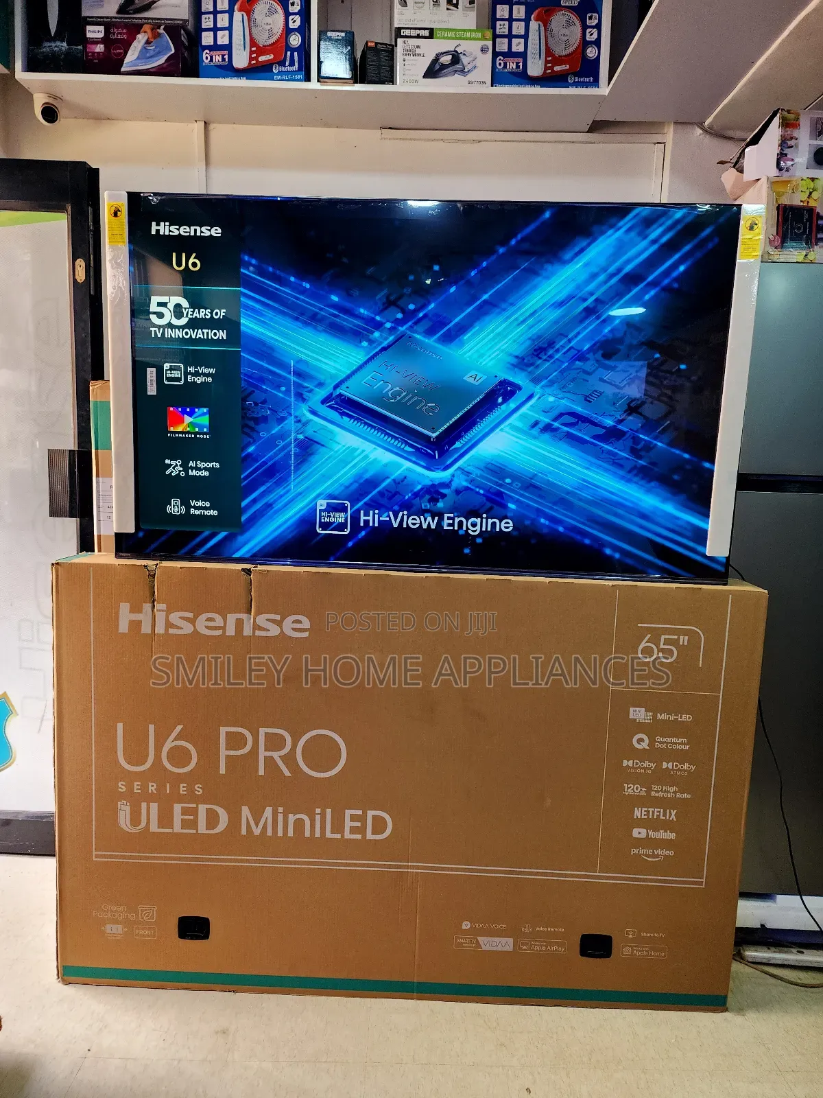 U6 PRO Hisense Miniled4k 65inches Vidaa Smart Tv