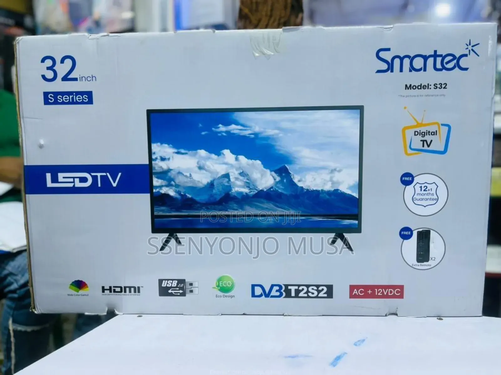 Smartec 32" S Series LED TV | Digital, HDMI, AC/DC,Model 532