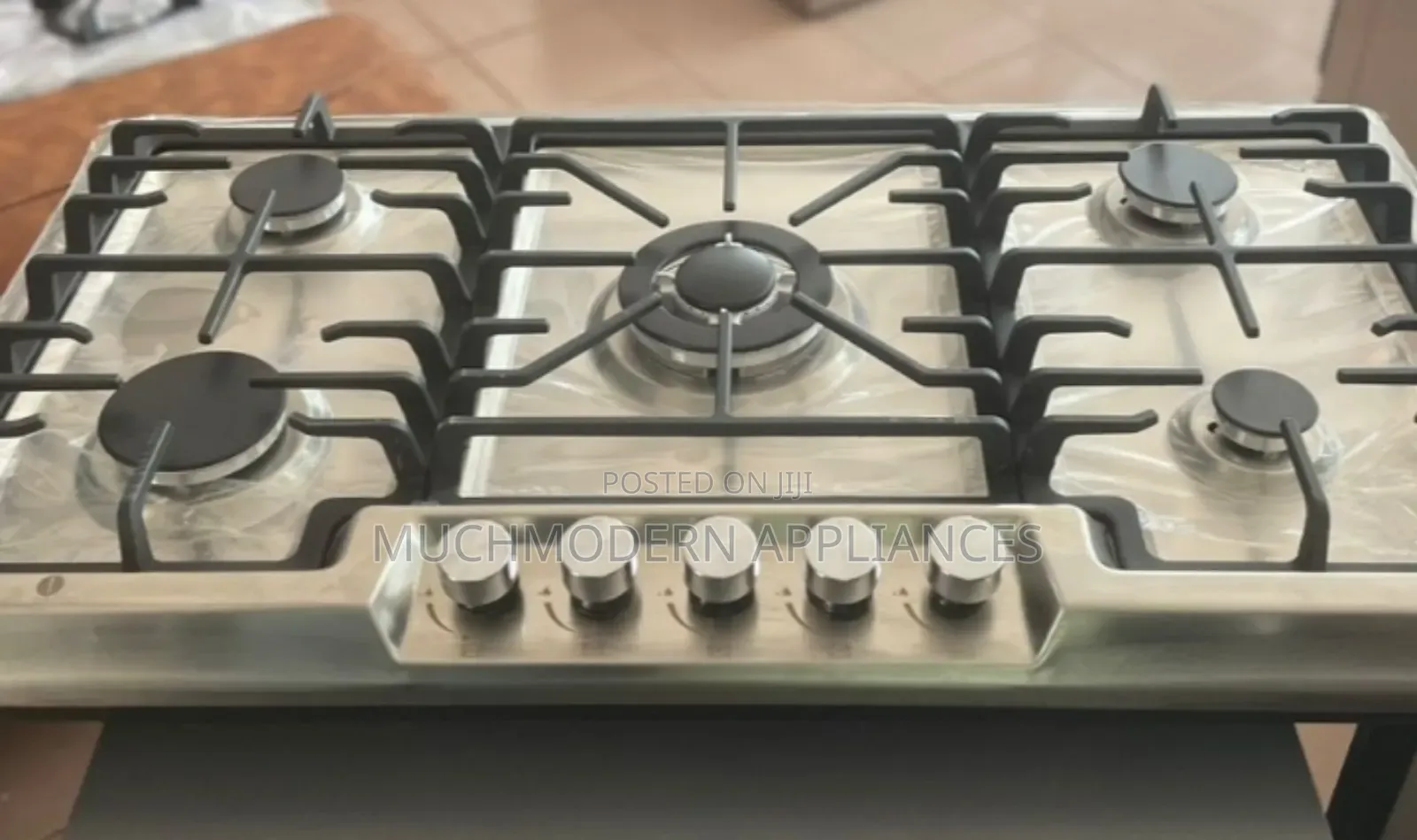 IQRA 90cm Built-in Hob, 5 Gas Burners, Stainless Steel