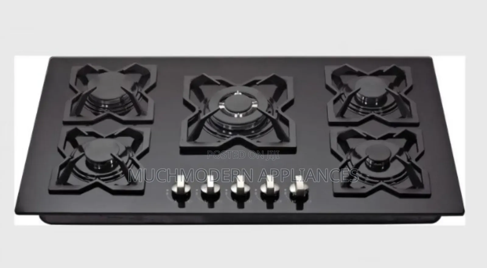 IQRA 90cm Built-in Gas Hob, 5 Burners, Glass