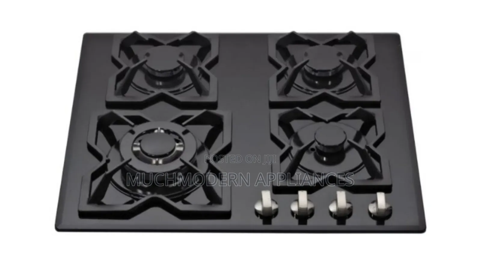 IQRA 60cm Gas Hob, 4 Burners, Glass IQ-KH4110