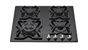 IQRA 60cm Gas Hob, 4 Burners, Glass IQ-KH4110