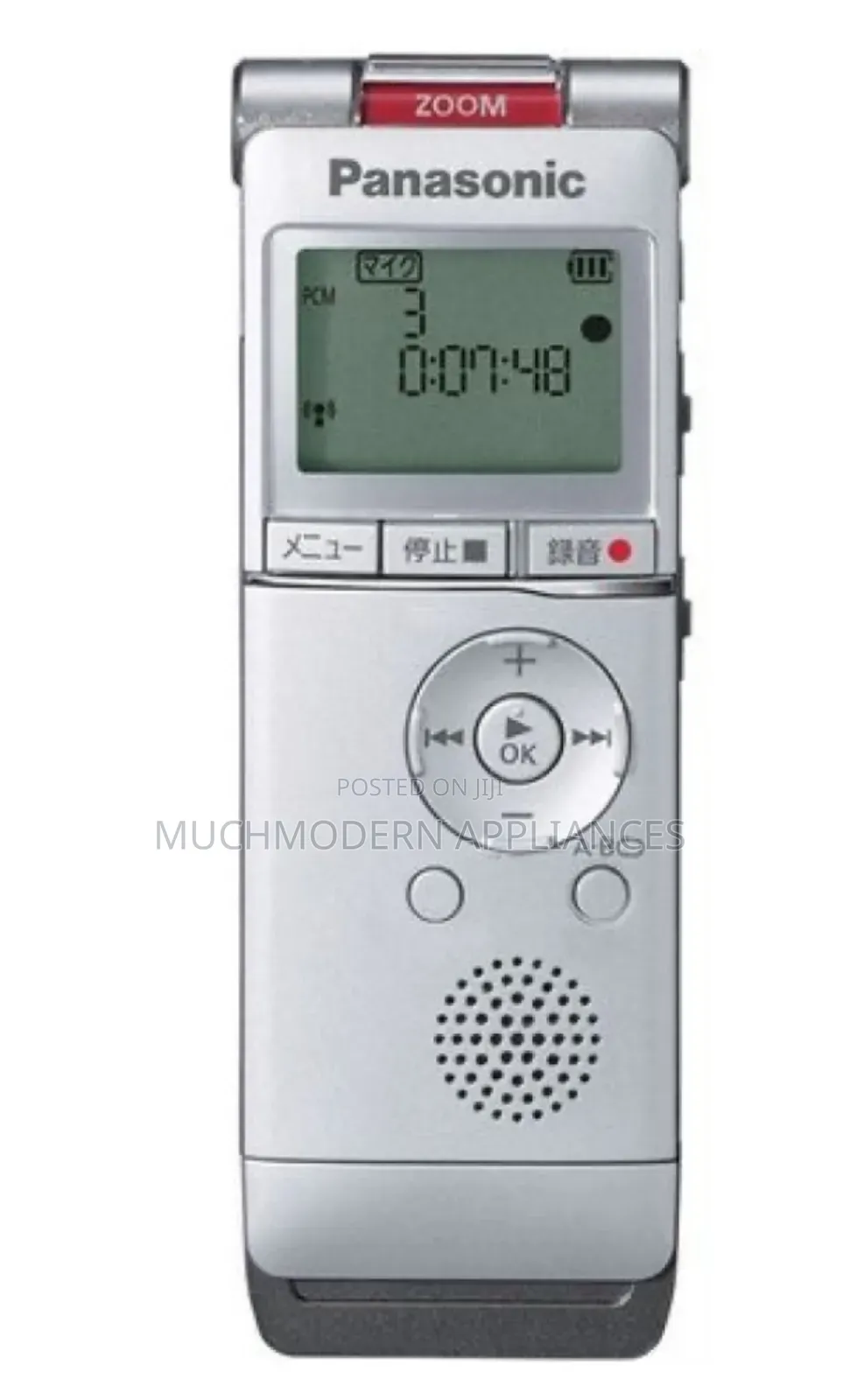 Panasonic IC Recorder With 2GB Built-in Memory, AAA Battery
