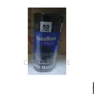 50L Black Trash Bags.