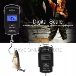 Photo - Crane 50kgs Weighing Scale With Clear Digital Screen-Black
