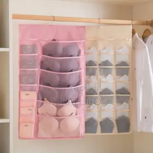 Double Sided 24 Pockets Socks,Bra,Underwear Bag