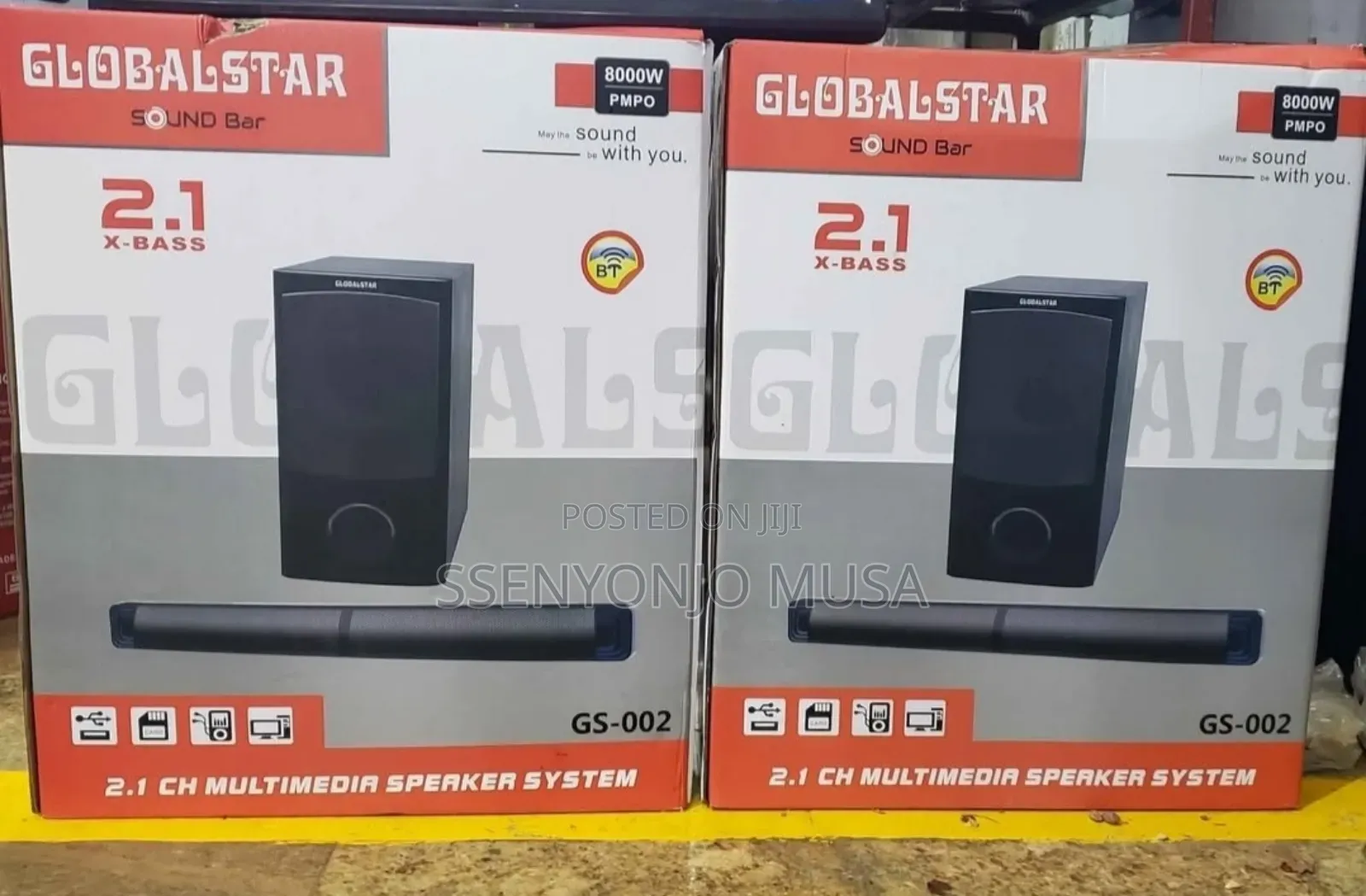 Globalstar Gs-002 2.1ch Soundbar | 8000w, Bluetooth, Multi-