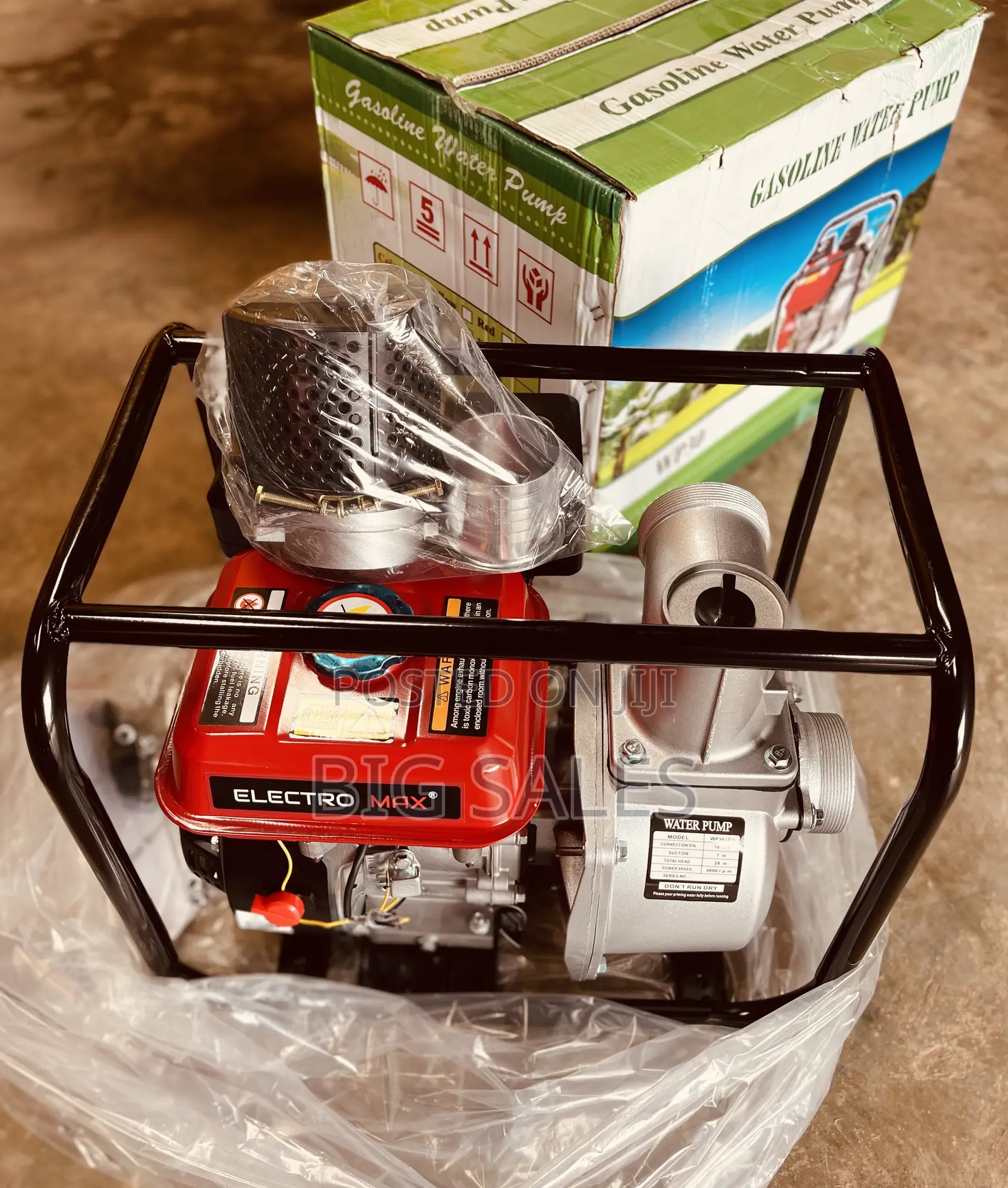 Electromax- Gasoline Water Pump 3inch Normal Pressure