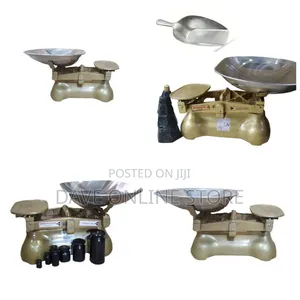 Photo - UNBS Stamped Shop Weighing Scale, 6 Stones - Gold