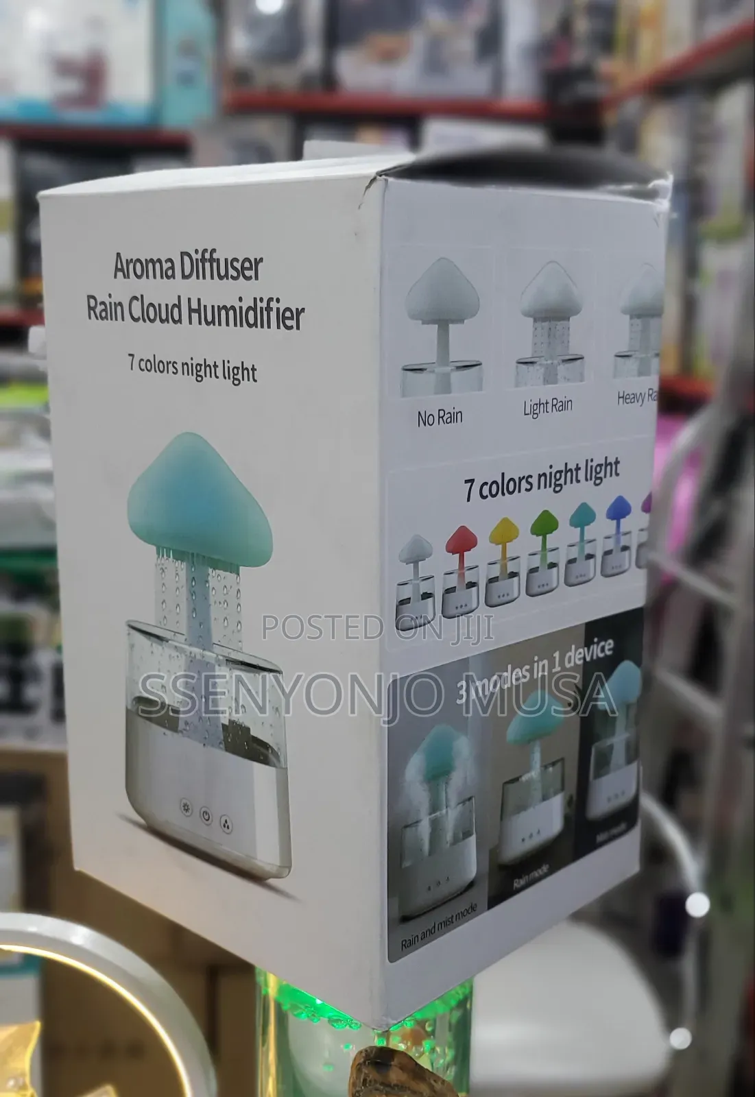 Rain Cloud Humidifier | Water Drip Mushroom Diffuser