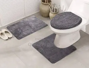 3 Pieces Bathroom Rug Set