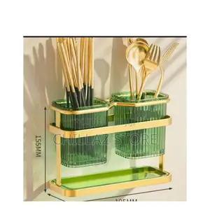 Kitchen Gold Cutlery Holder.