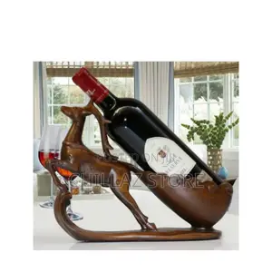 Deer Wooden Wine Bottle Holder.