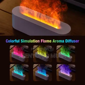 7-Color Flame Diffuser | Ultrasonic Cool Mist Humidifier-