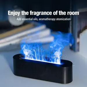 7-Color Flame Diffuser | Ultrasonic Cool Mist Humidifier-