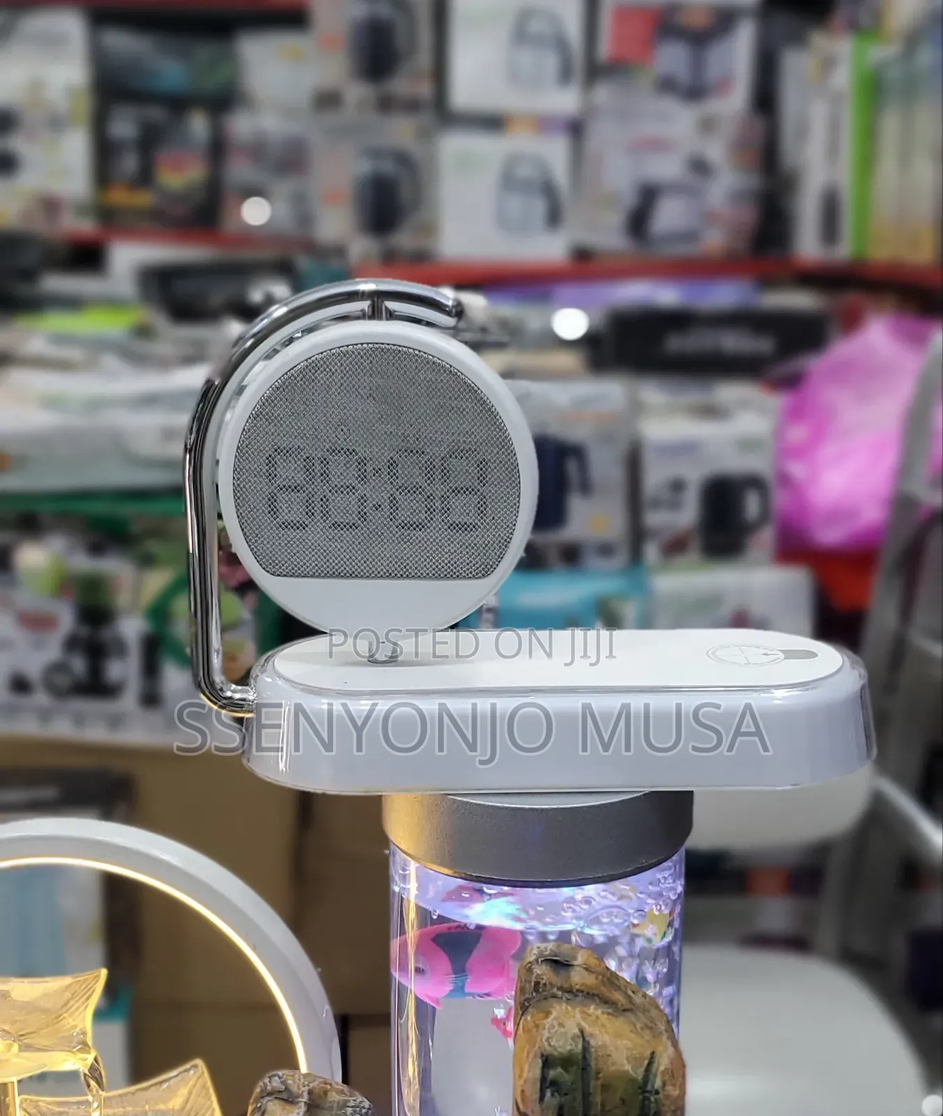 3-in-1 LED Lamp With Wireless Charger Alarm Clock