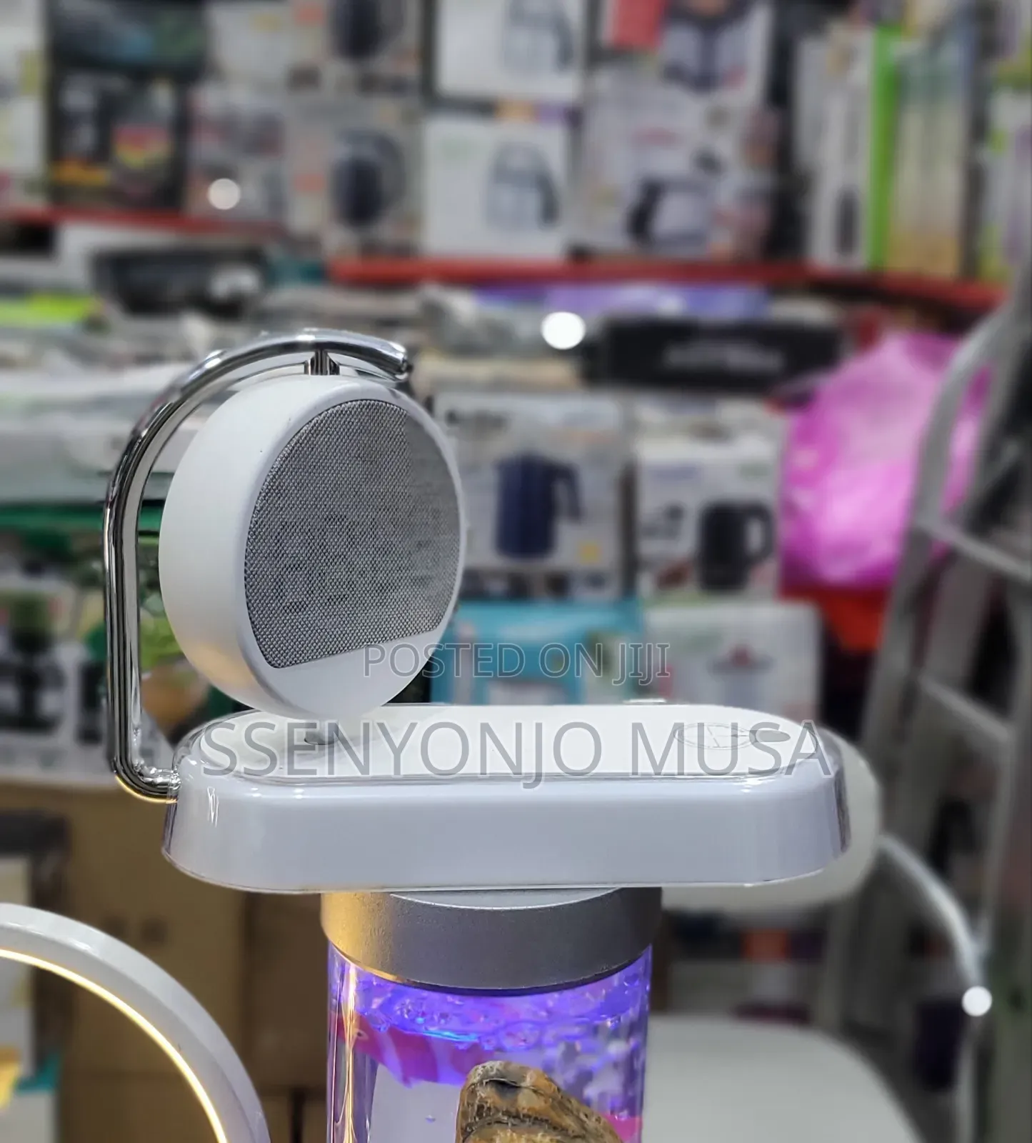 3-in-1 LED Lamp With Wireless Charger Alarm Clock