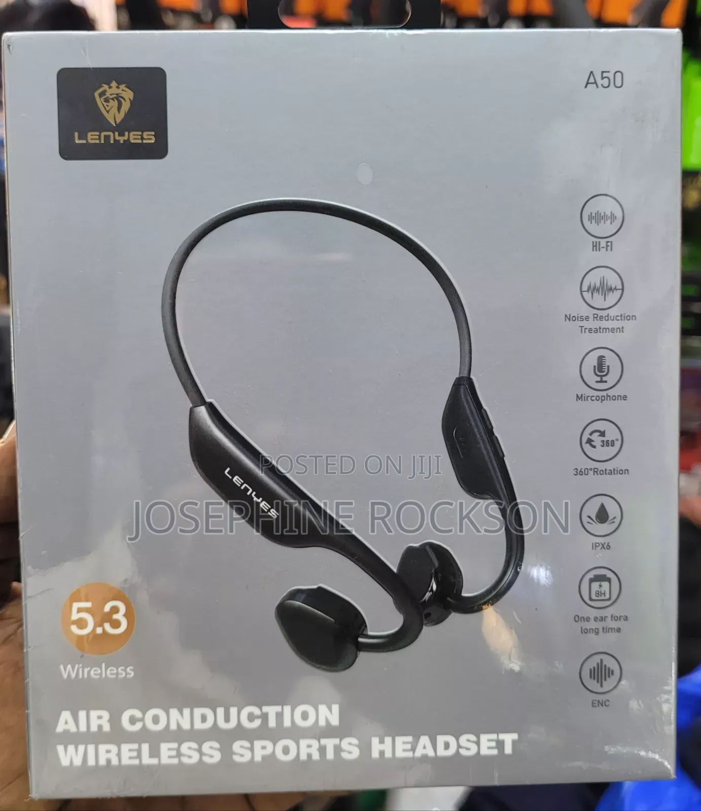 Lenyes A50 Air Conduction Wireless Sports Headphone