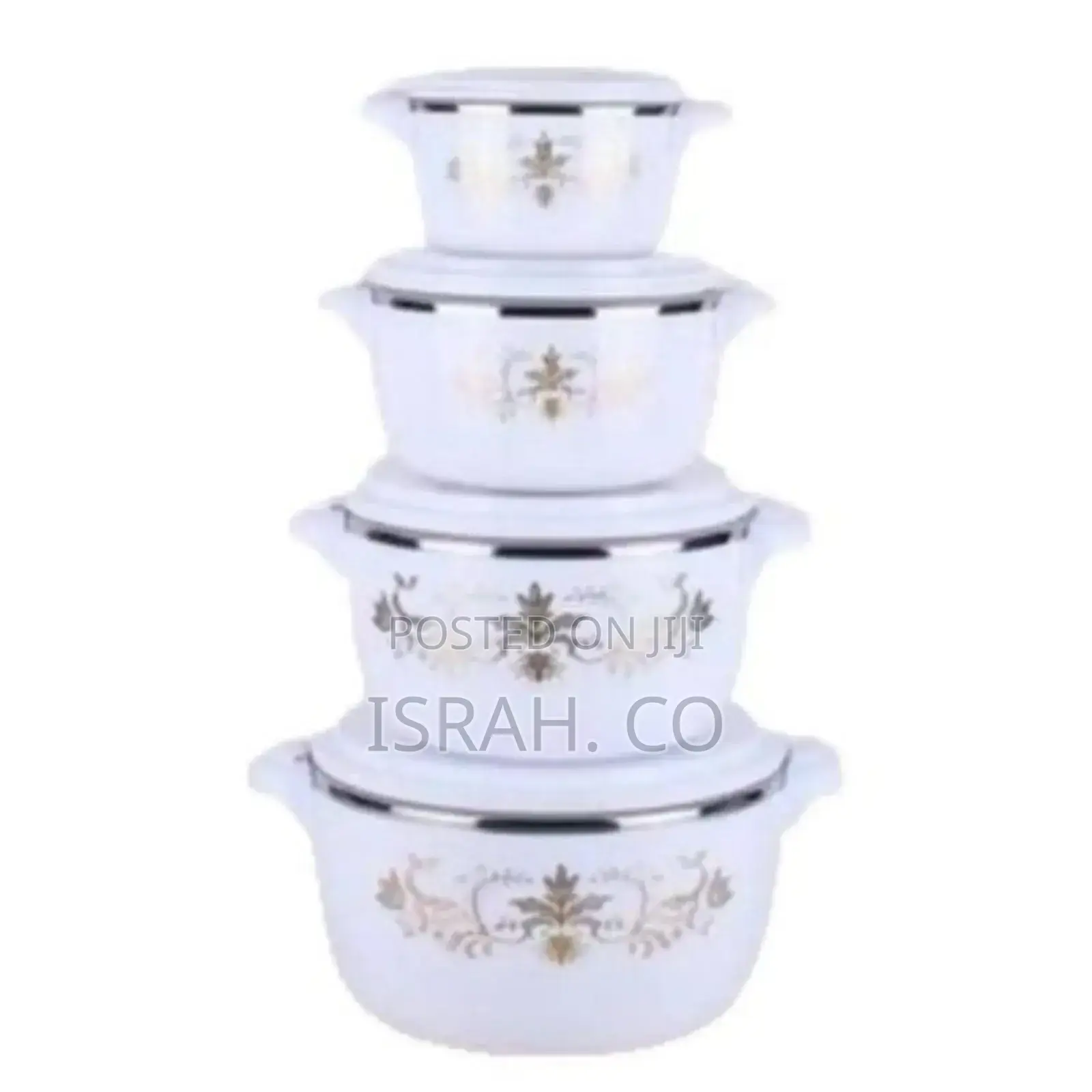 4pcs Floweredinsulated Hot Pot Dishes Food Warmer Casseroles