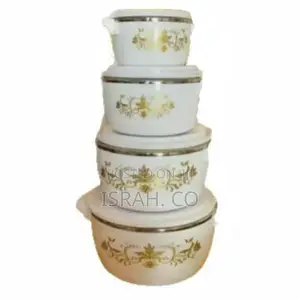 4pcs Floweredinsulated Hot Pot Dishes Food Warmer Casseroles