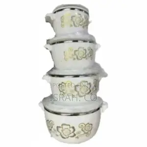 4pcs Floweredinsulated Hot Pot Dishes Food Warmer Casseroles