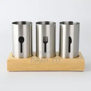 Kitchen Cutlery Holder Silver
