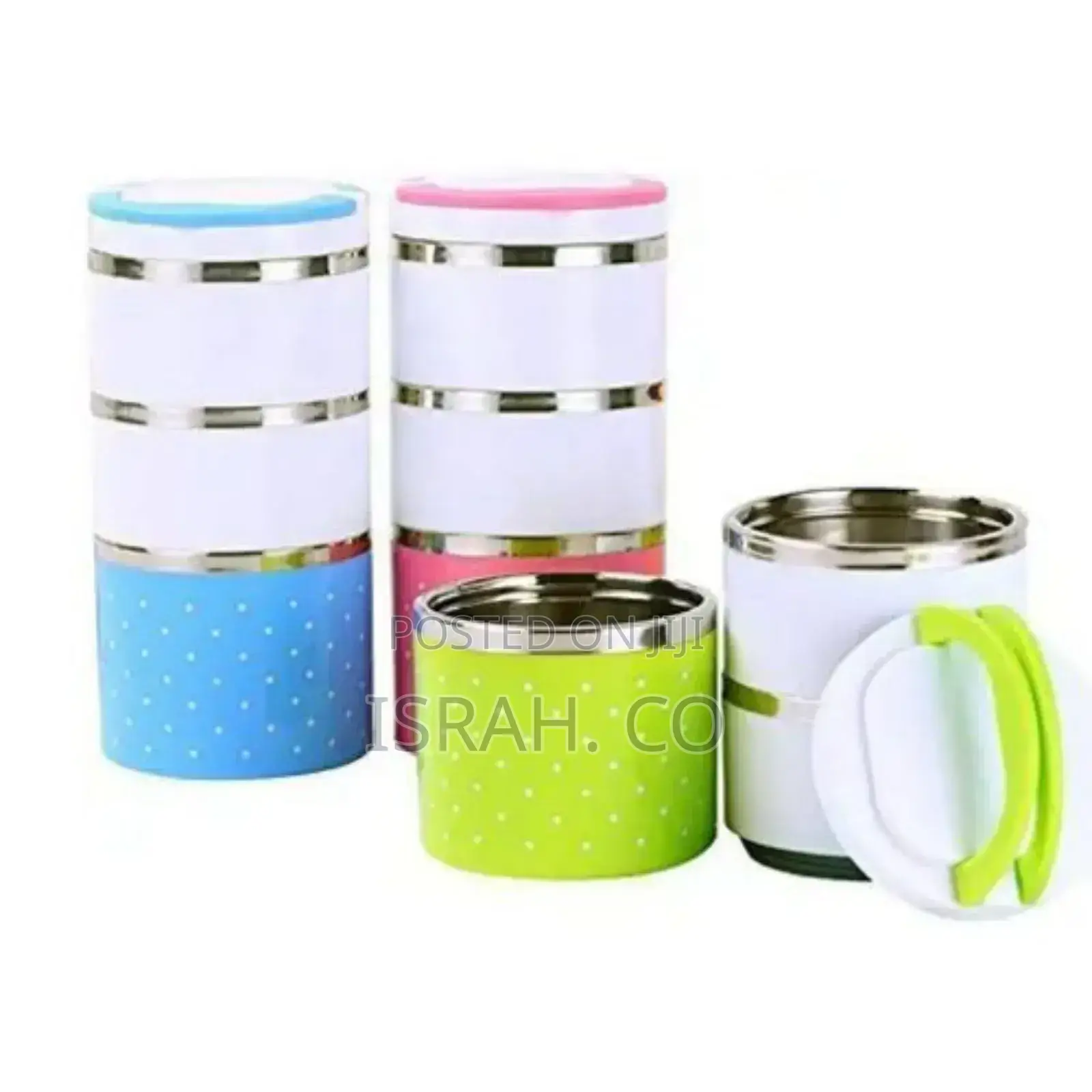 3 Layer Steel Food Insulated Lunch Box Container Tiffin-