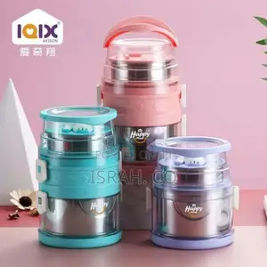 2.1L Food Lunch Box Container Flask With Spoon and Fork