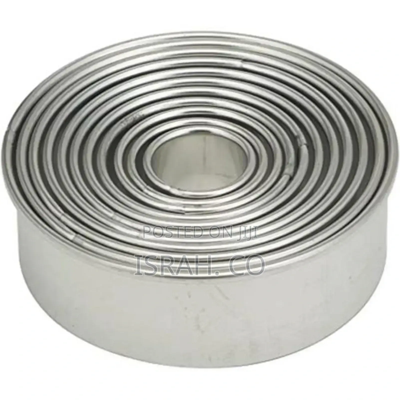11 Pieces Metal Cookie Cutter Set, Round Stainless Steel