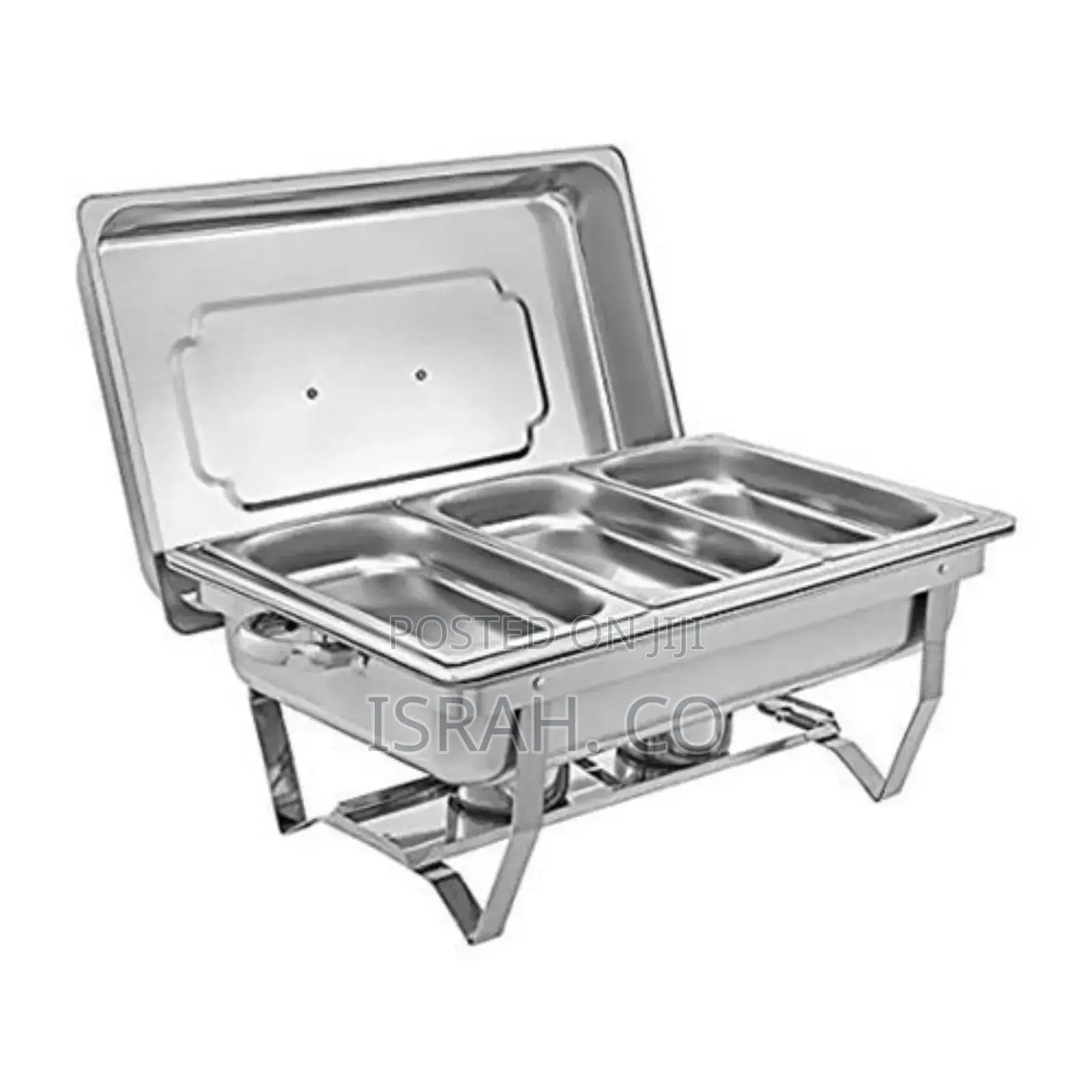 9.5liters Steel Triple Serving/Chafing Dish Food Warmer