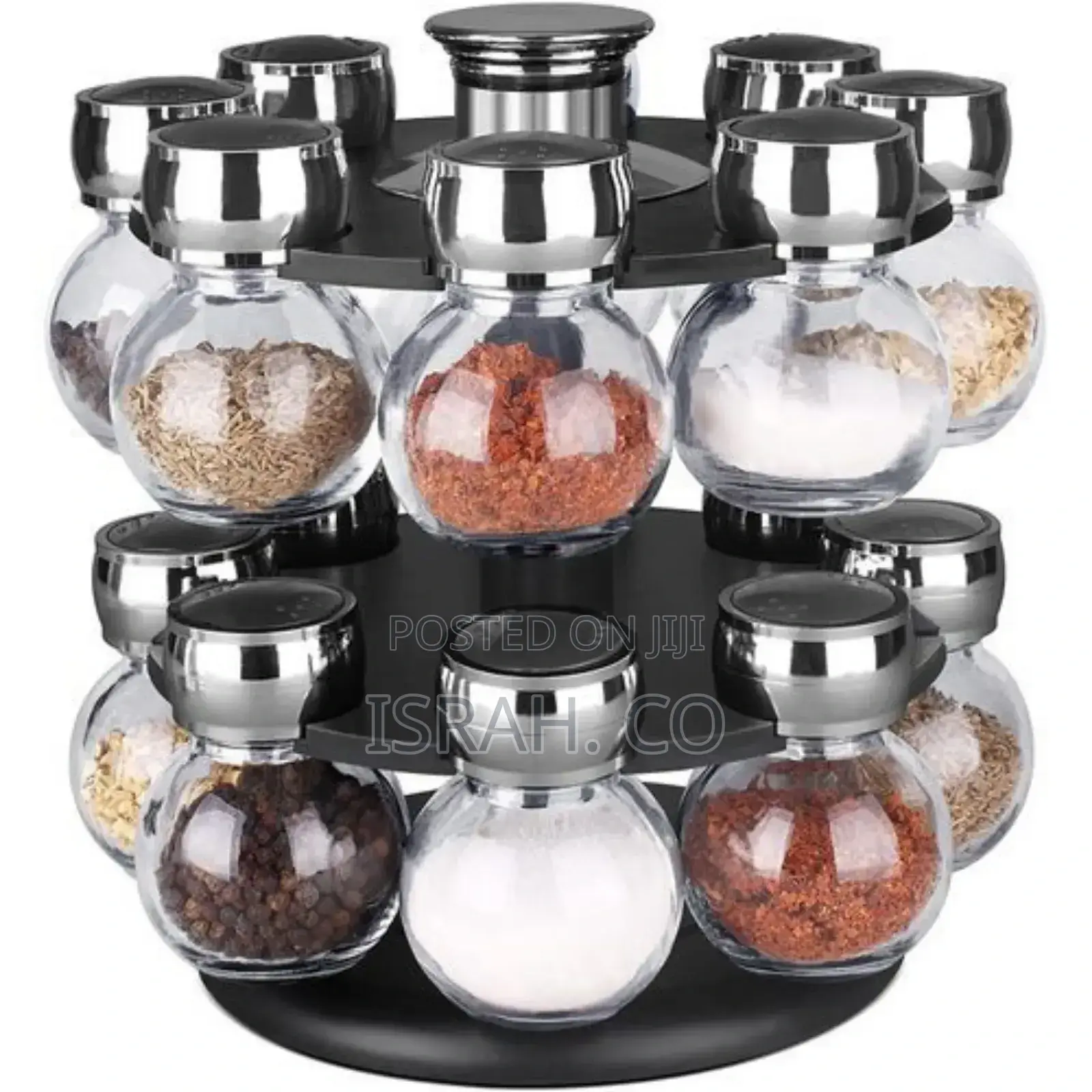 16pc Revolving Jar Kitchen Herbs Spice Rack
