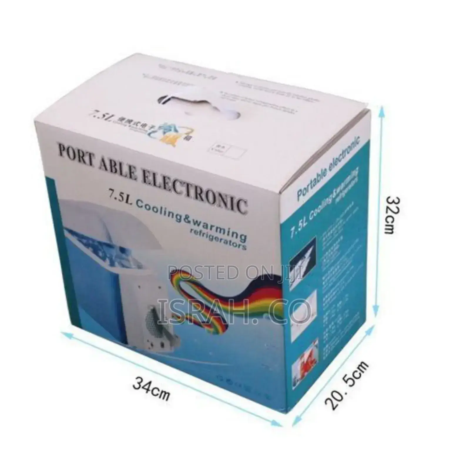 Portable Car Cooling and Warming Refrigerator, 7.5L,Blue