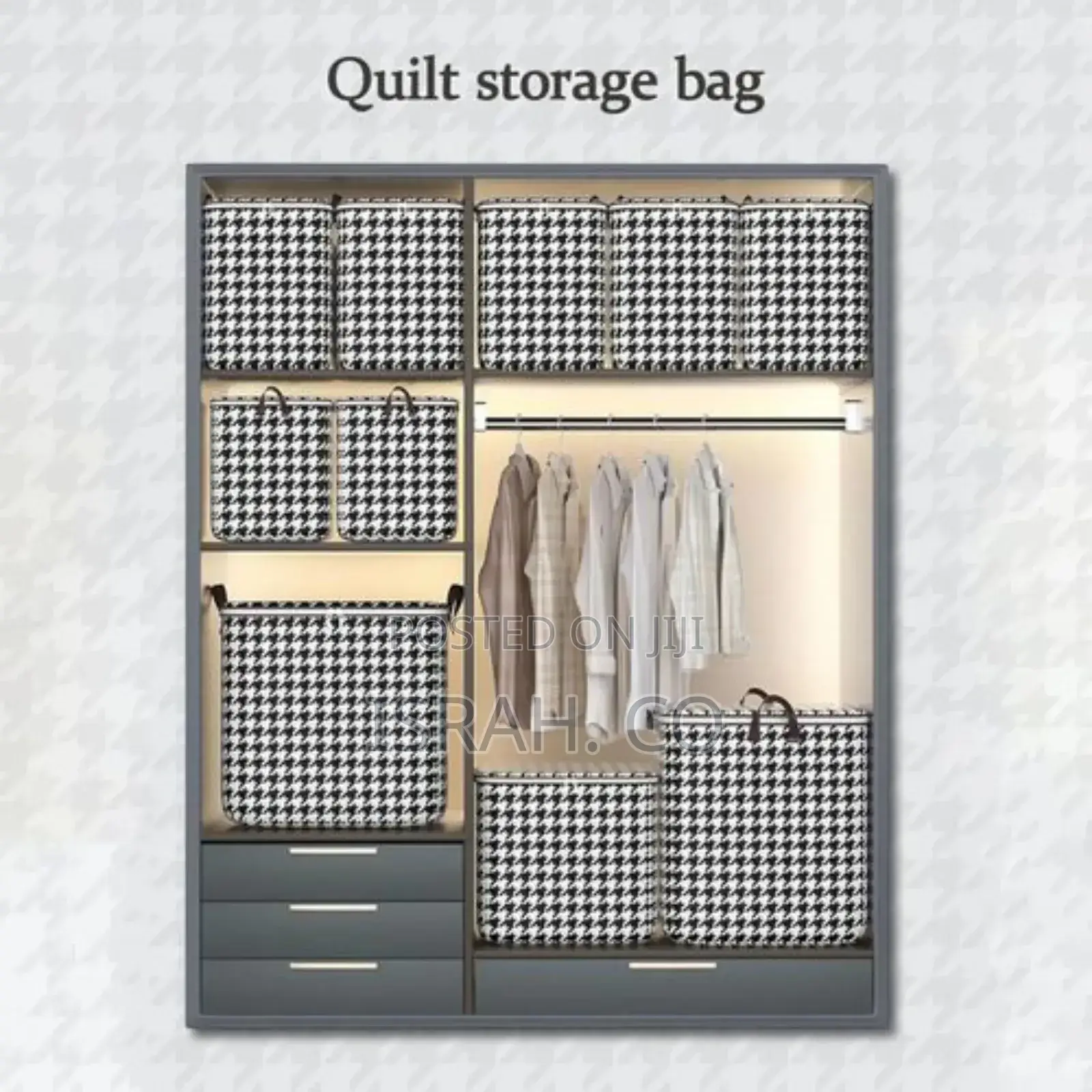 100L 140L 180L 3pieces of Clothes Storage Box Wardrobe