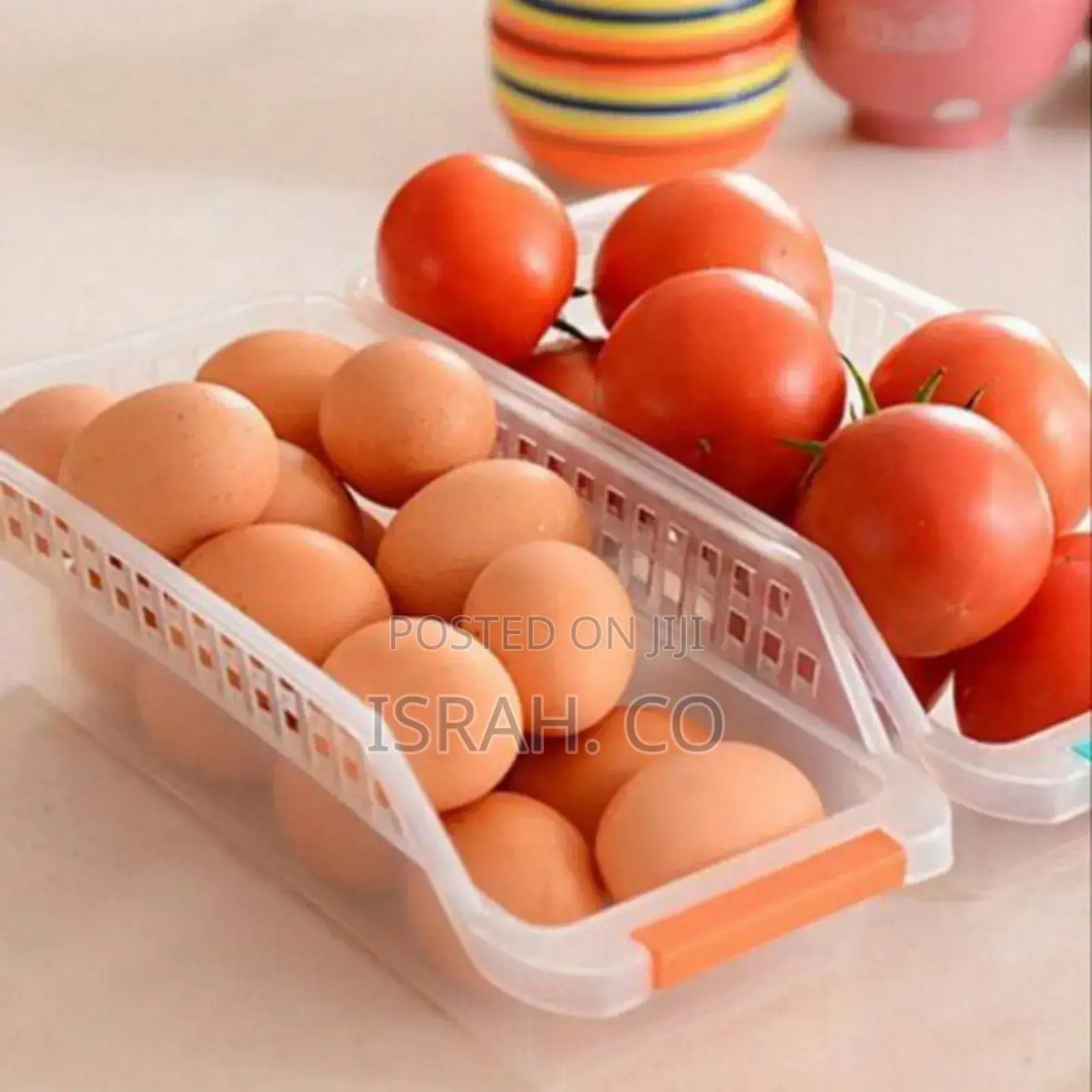 4 Pack Refrigerator Storage Organiser Box, Drawers,