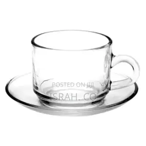 Luminarc 6 Pieces of Cups and 6 Saucers -Colourless.