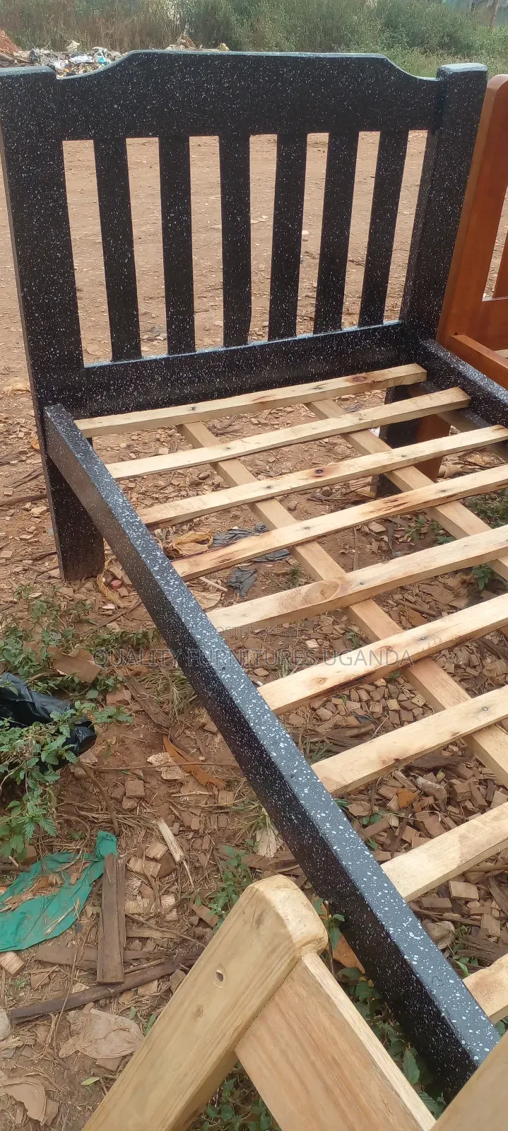 Black and White Bar Code Bed